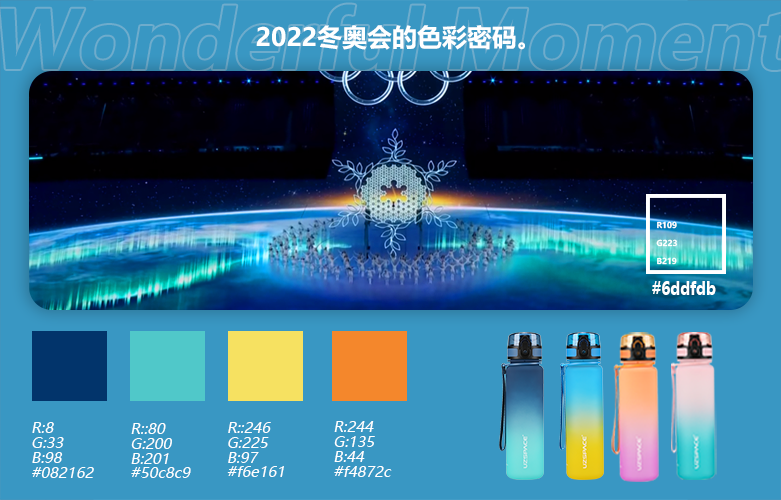 冬奥会与水杯色彩